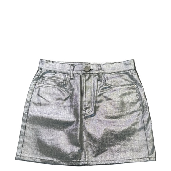 Preloved Frame Chrome Metallic Skirt (25) - Picture 1 of 3
